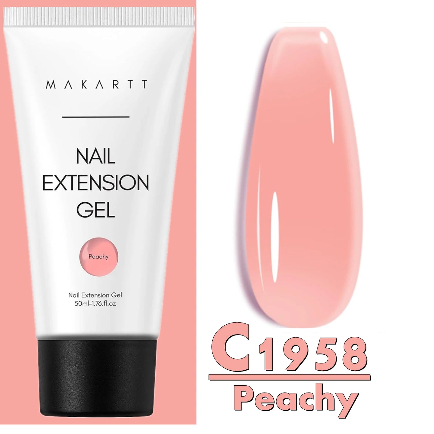Makartt Poly Nail Extension Gel Clear Pink Builder For Beginners