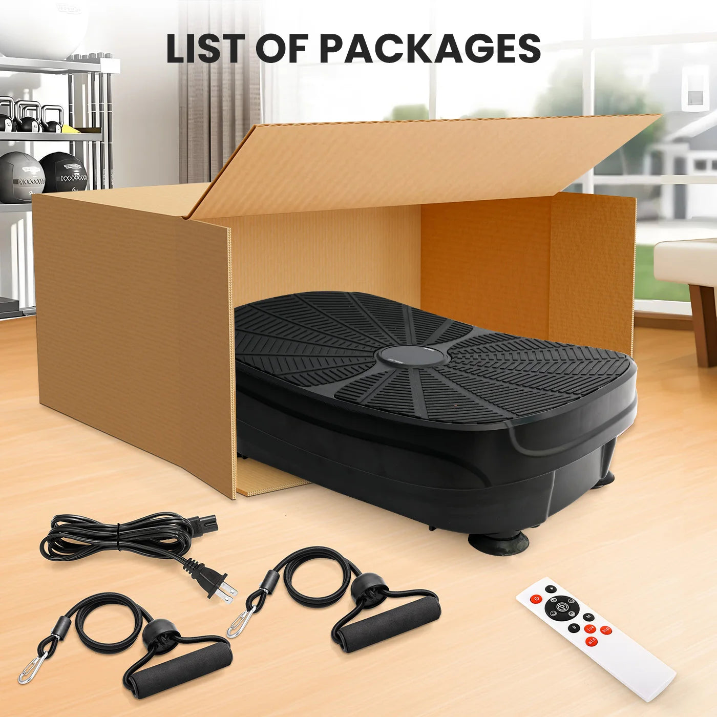 Whole Body Vibration Plate Exercise Machine For Home Workout