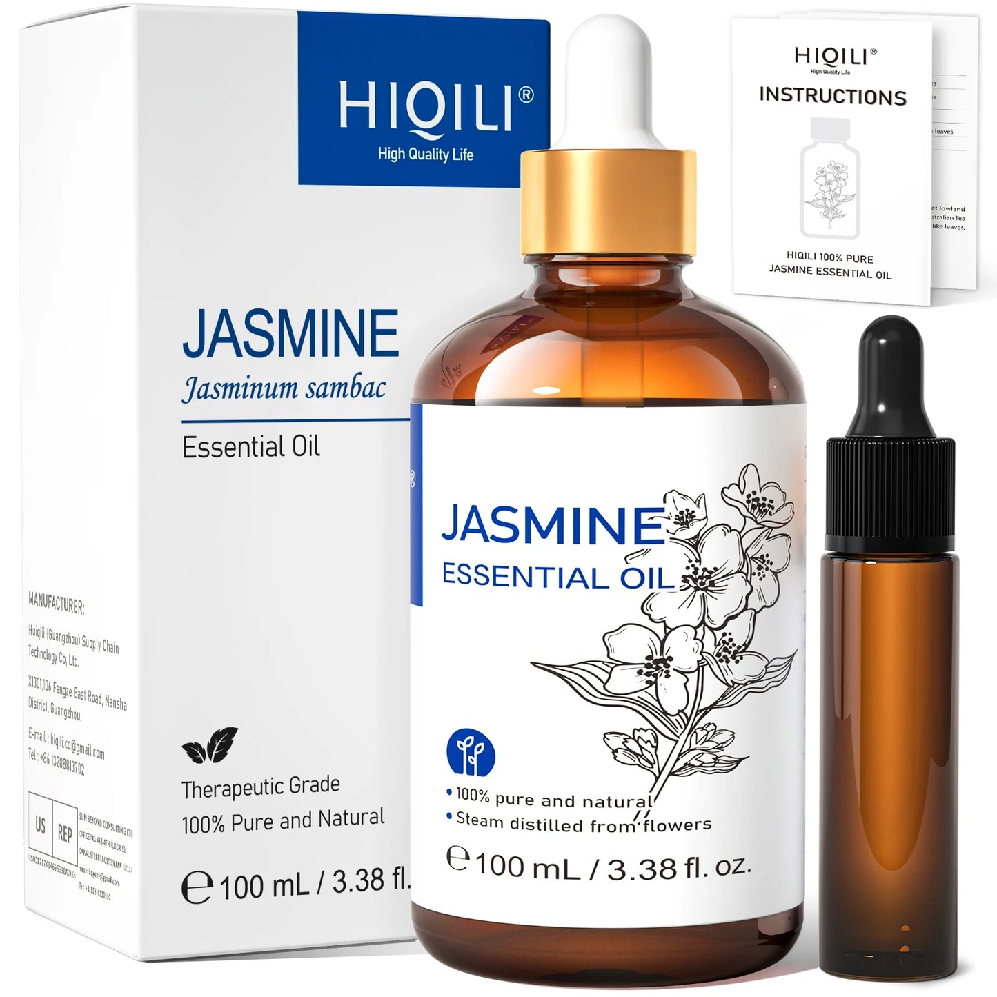 Hiqili Grapefruit Essential Oil 100ml Pure For Skin Care