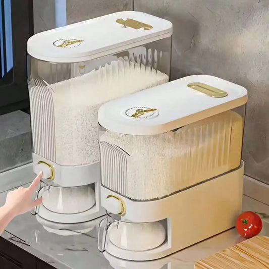 5 In 1 Grain Dispenser Storage Jar With Lids