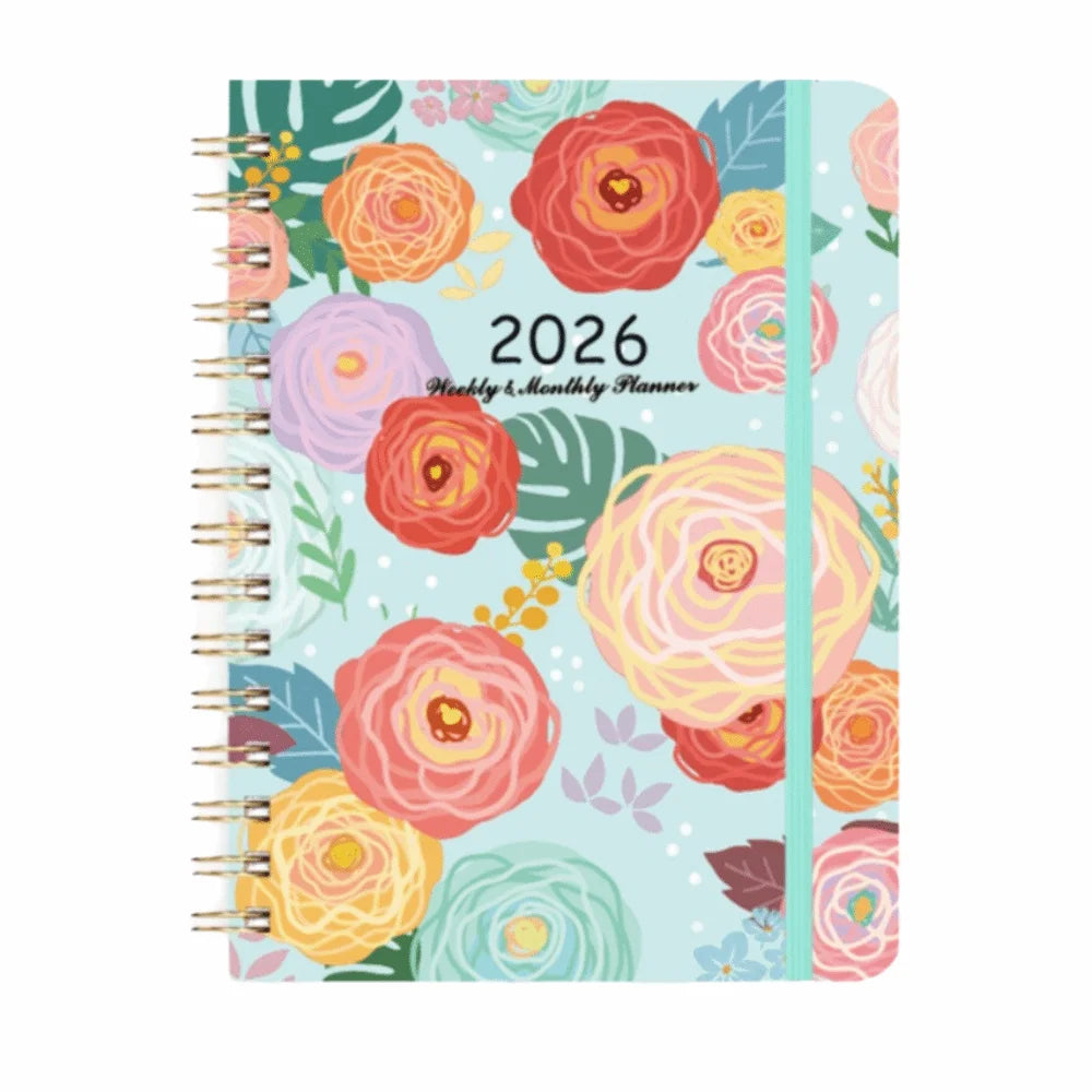 Weekly And Monthly Academic Planner With Tabs And Coil Binding
