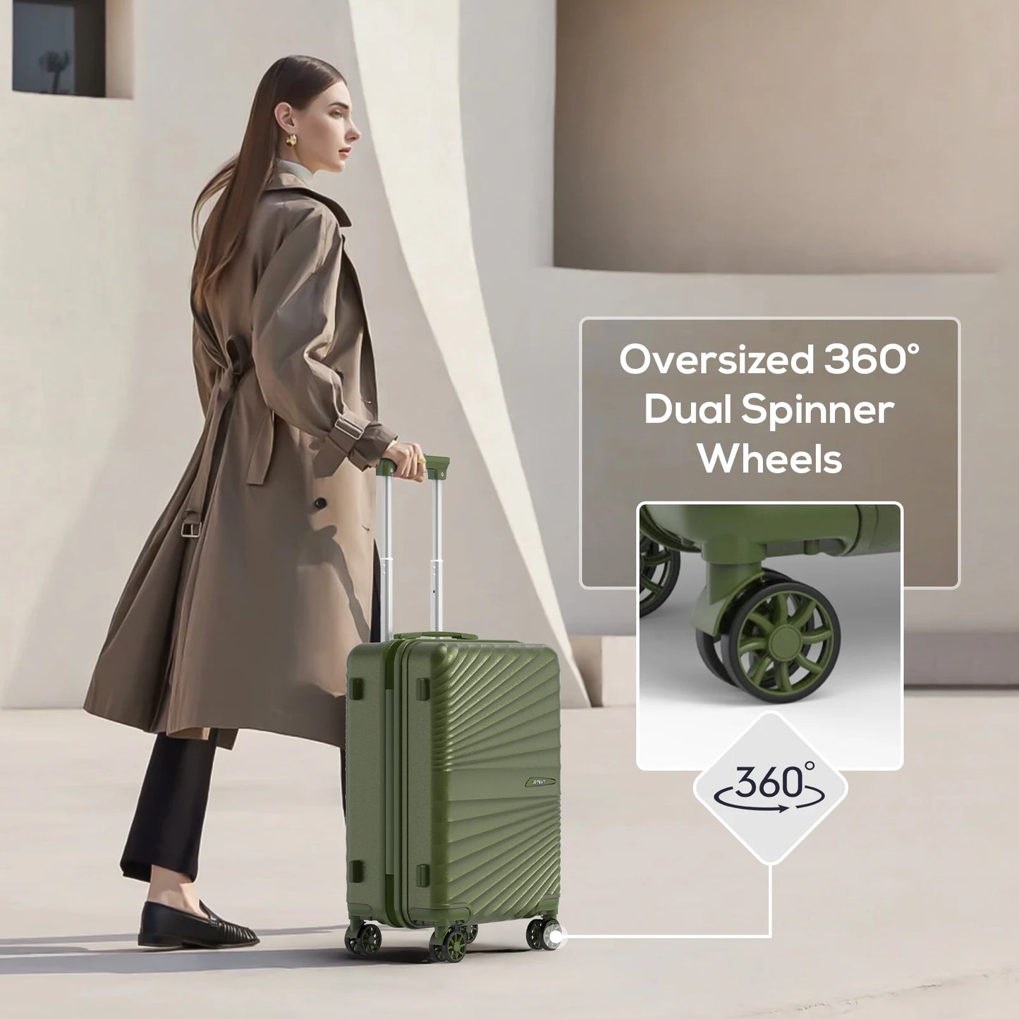 Joyway 6-Piece Travel Luggage Set With TSA Lock Spinner Wheels