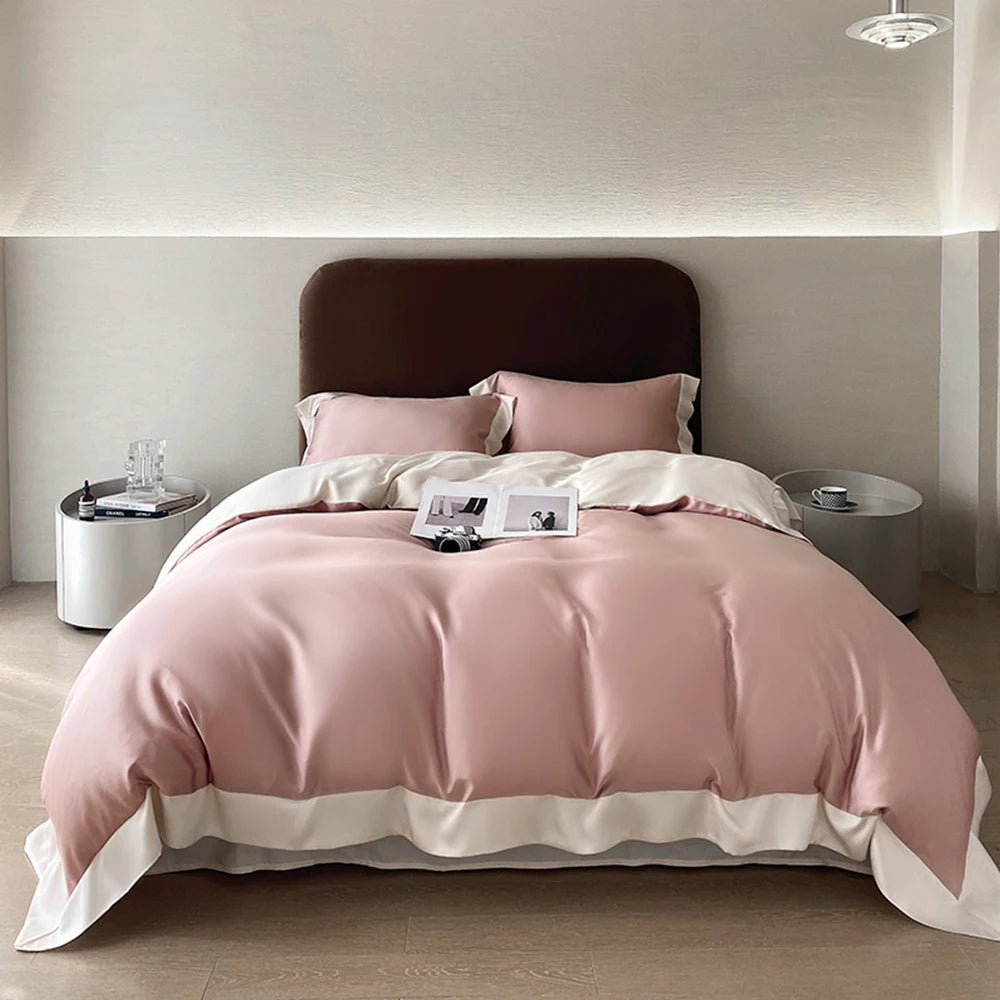 Liv_EstheteCN Top Grade 100 Percent Silk Duvet Cover Set