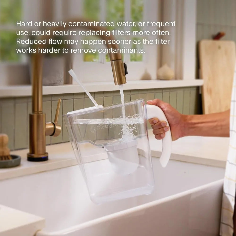 Advanced Water Filter Pitcher Removes 365 Contaminants BPA Free