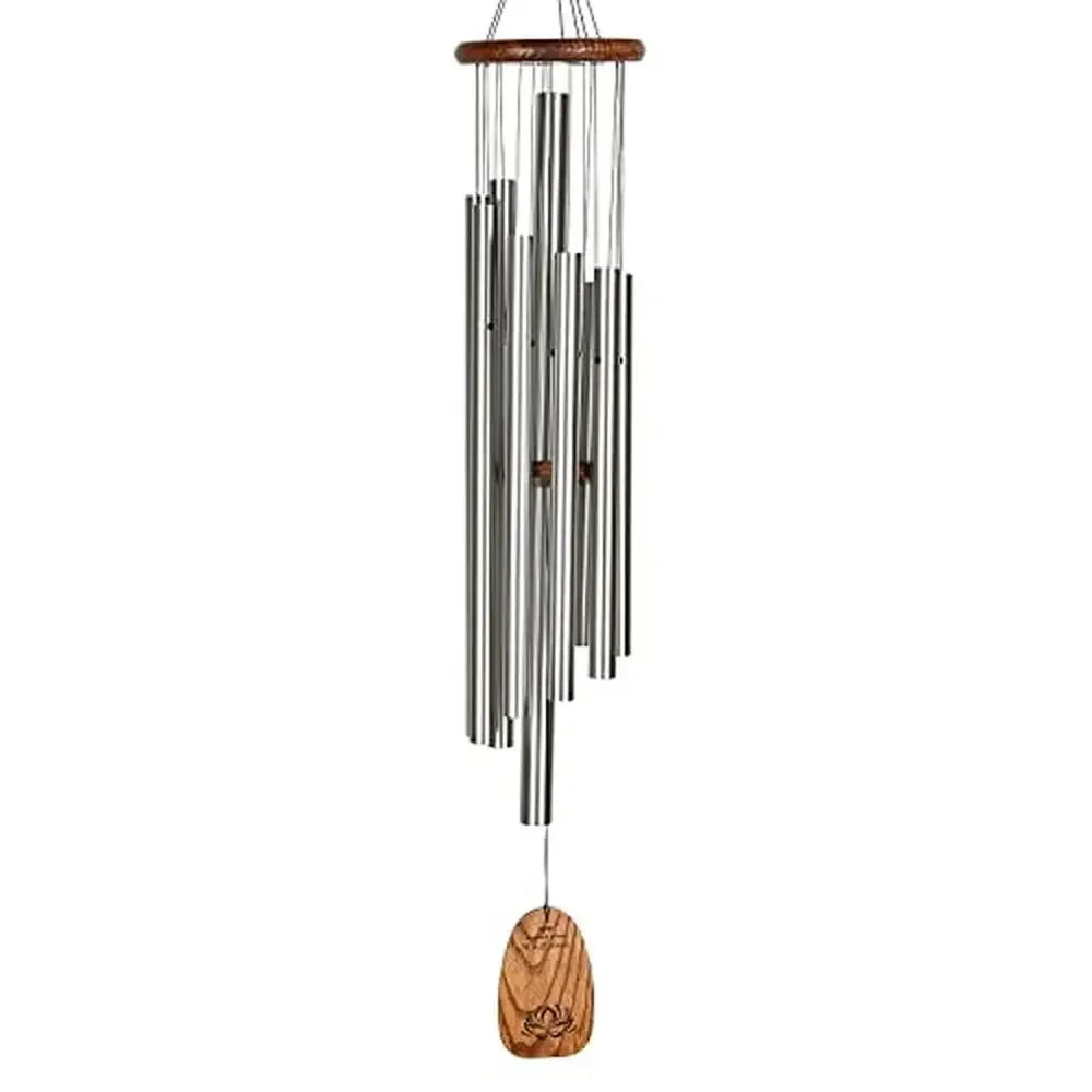 Large Outdoor Wind Chimes Teak Wood With Aluminum Tubes