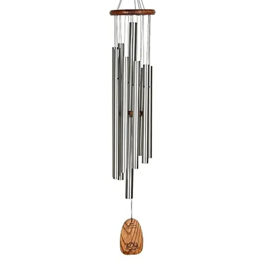 Large Outdoor Wind Chimes Teak Wood With Aluminum Tubes