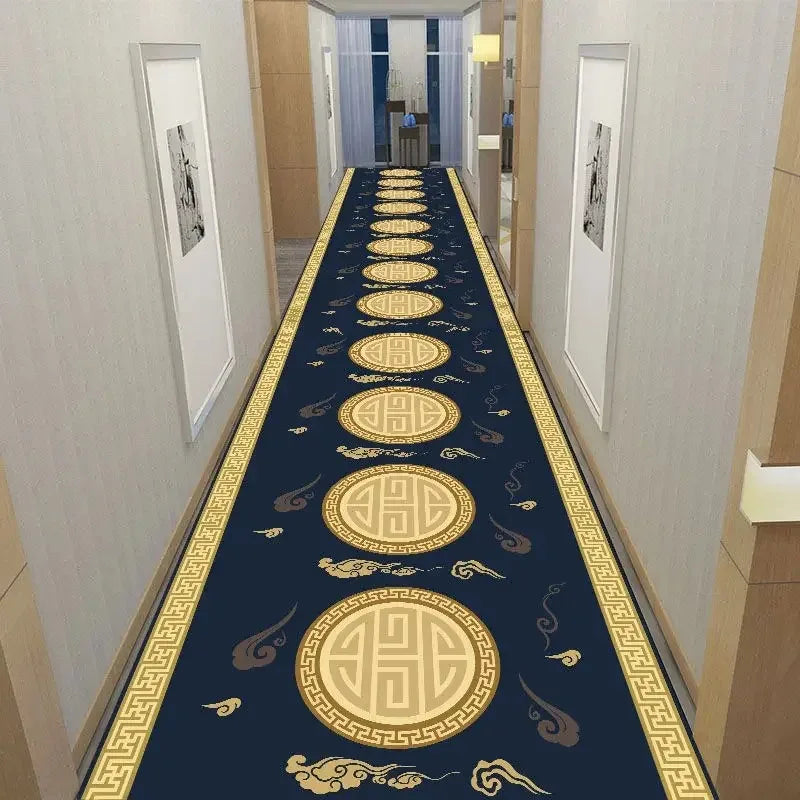 America European Long Corridor Rug Non Slip Hallway Carpet
