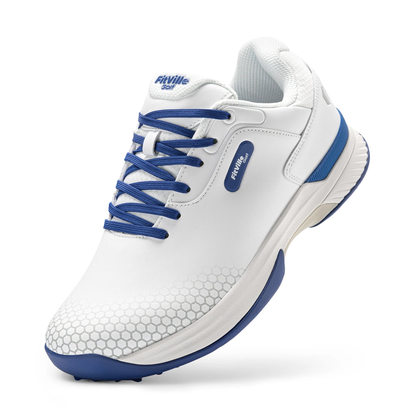 FitVille Wide Mens Golf Shoes Pickleball Non Slip Comfort For Sports