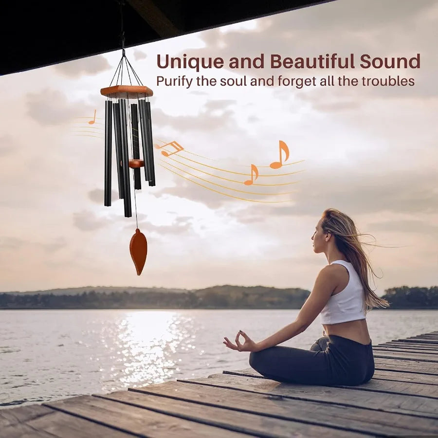 Deep Tone Sympathy Wind Chimes For Outdoor Memorial Garden