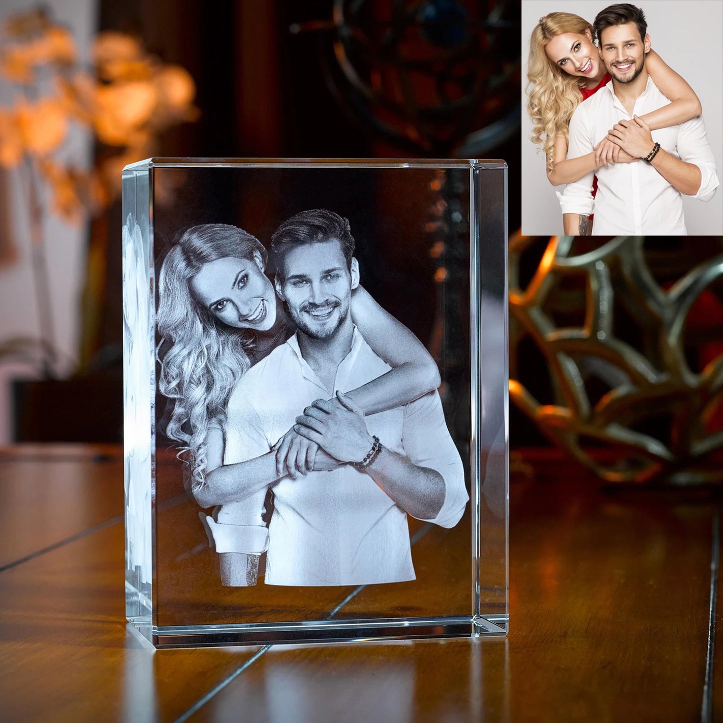 Crystal Cube Photo Album Sympathy Keepsake Pet Loss Gift