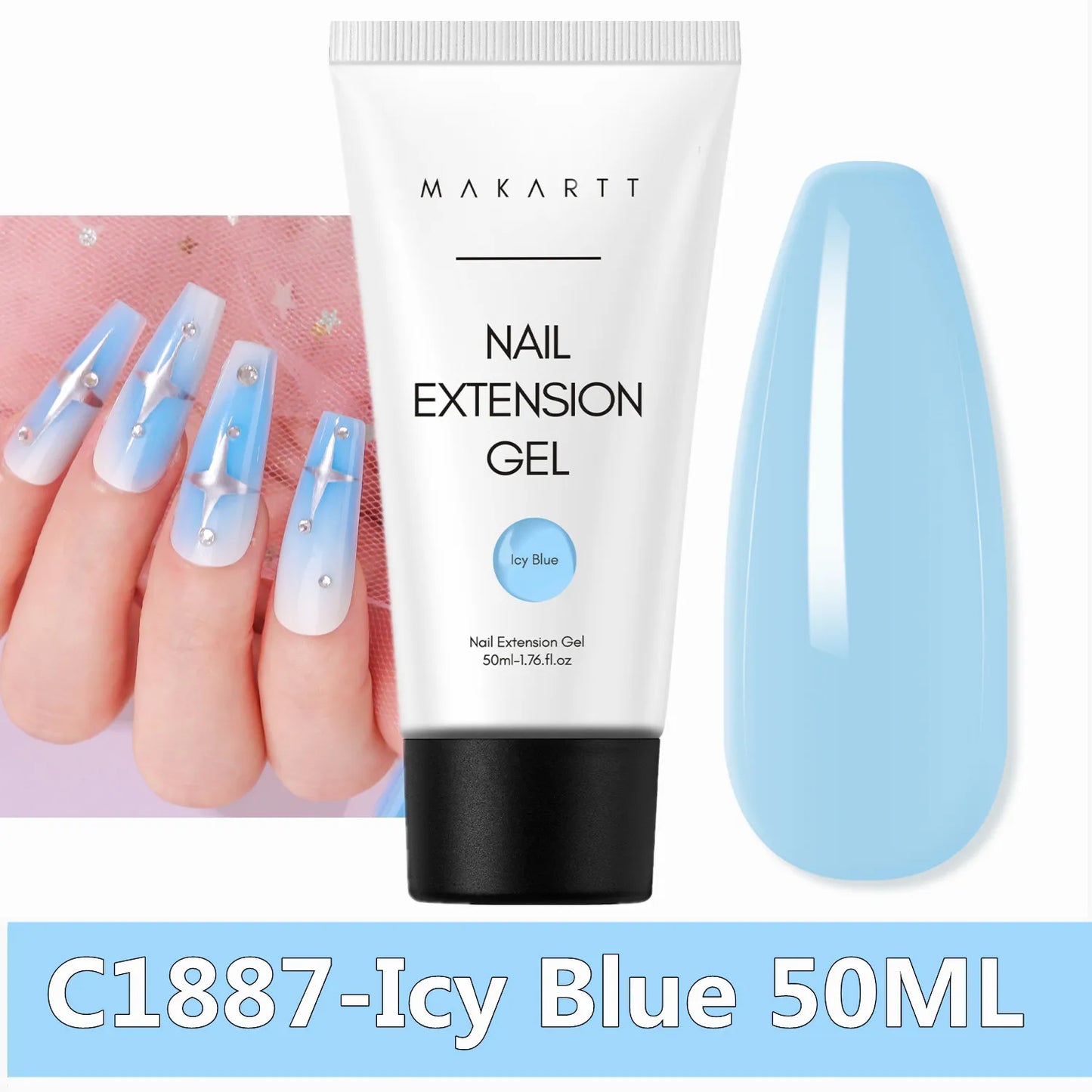 Makartt Poly Extension Nail Gel 50ml Acrygel Hard Gel Nails
