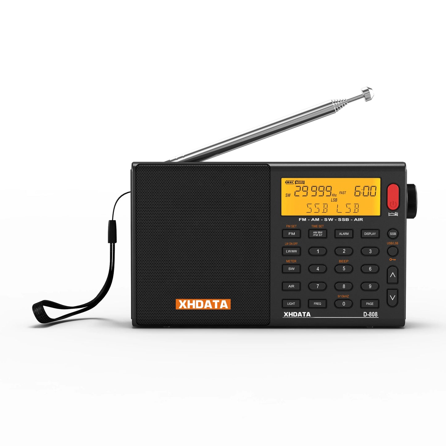 XHDATA D808 Portable Multiband Radio With AM FM SW