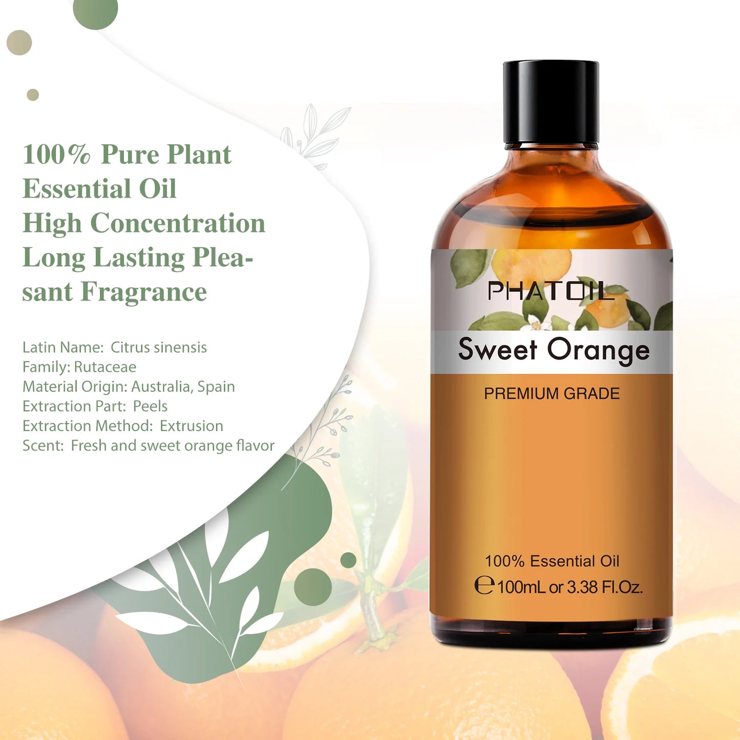 PHATOIL 100ml Pure Essential Oil Blend Copaiba Neroli Tea Tree
