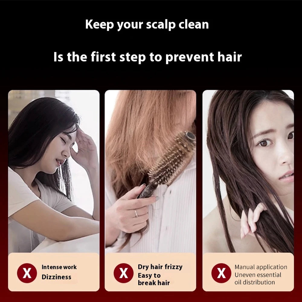 Electric Scalp Massage Comb With Red Light Therapy Hair Growth