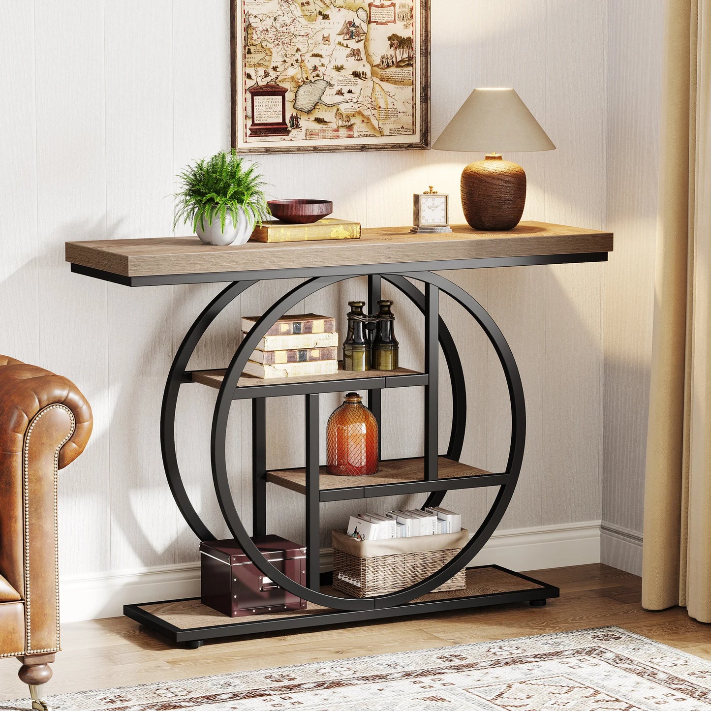 Tribesigns 41 Inch Console Table Four Tier Storage For Entryway