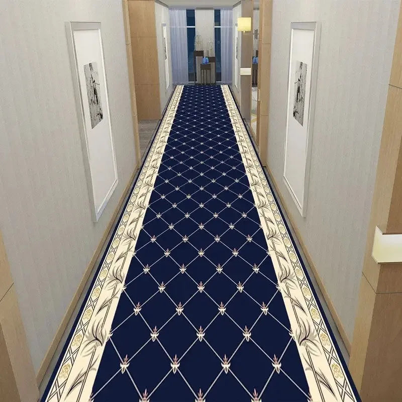 America European Long Corridor Rug Non Slip Hallway Carpet