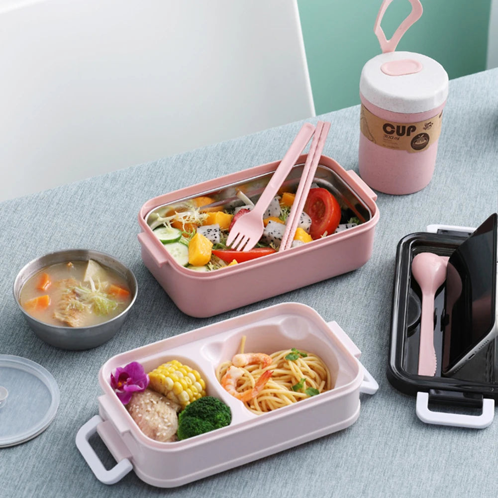304 Stainless Steel Lunch Box Thermal Insulation Food Safe