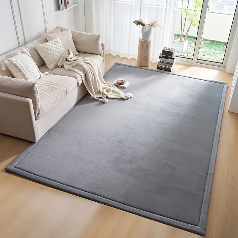 Japanese Tatami Rug Coral Velvet Baby Play Mat For Playroom