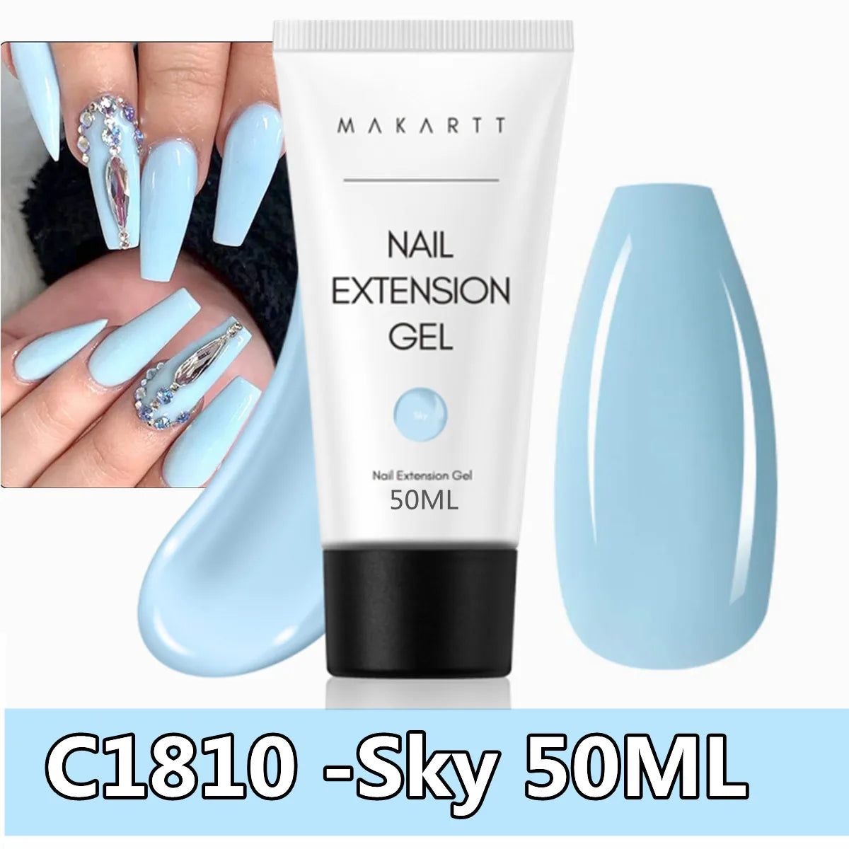 Makartt Poly Extension Nail Gel 50ml Acrygel Hard Gel Nails