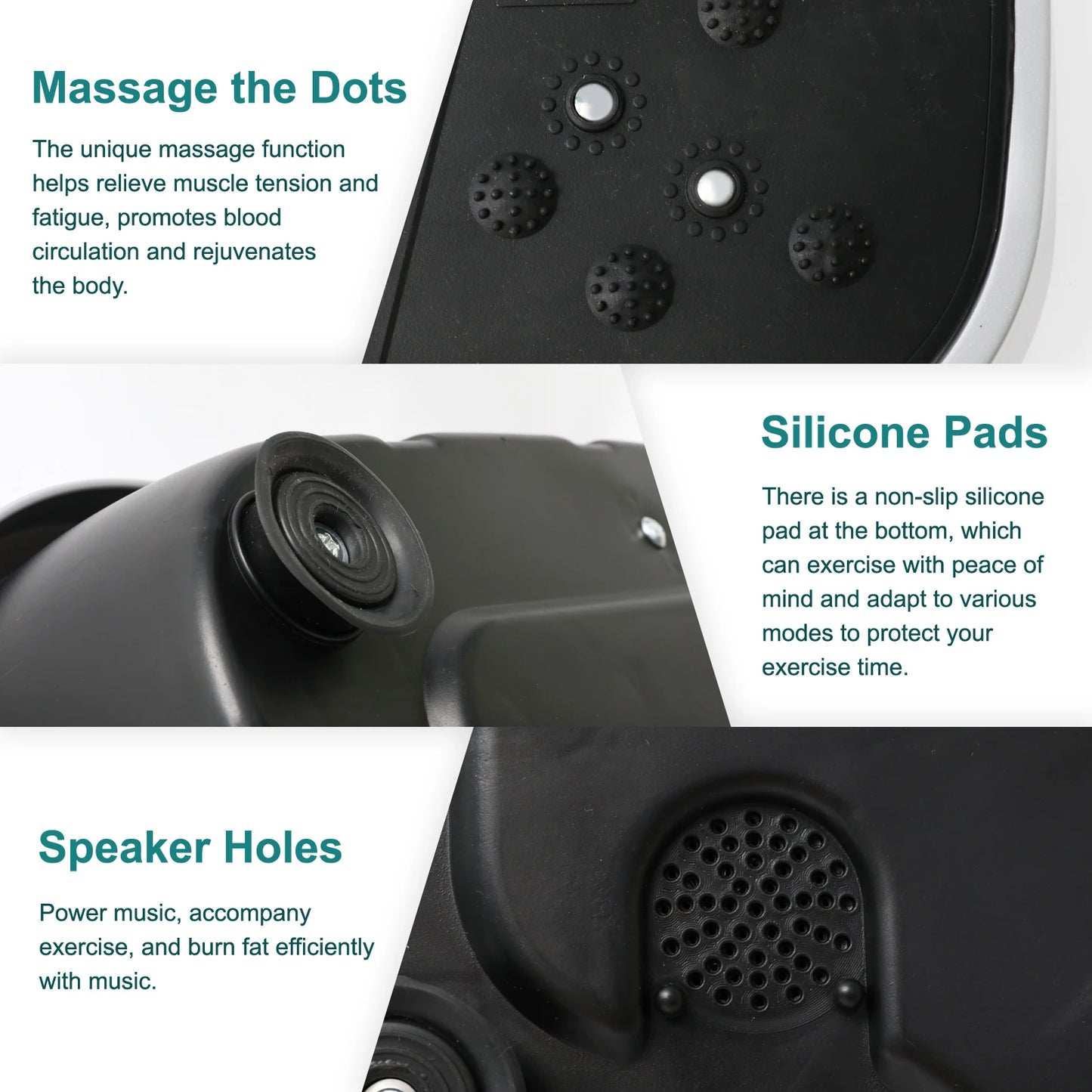 Vibration Plate Exercise Machine for Fat Burning Full Body Home Workout Portable