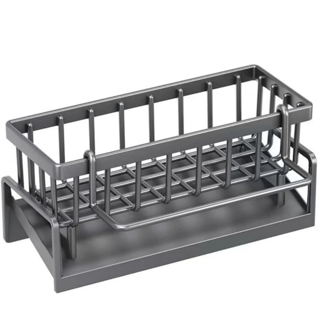 Multifunctional Carbon Steel Kitchen Rack Sink Drain Storage Organizer