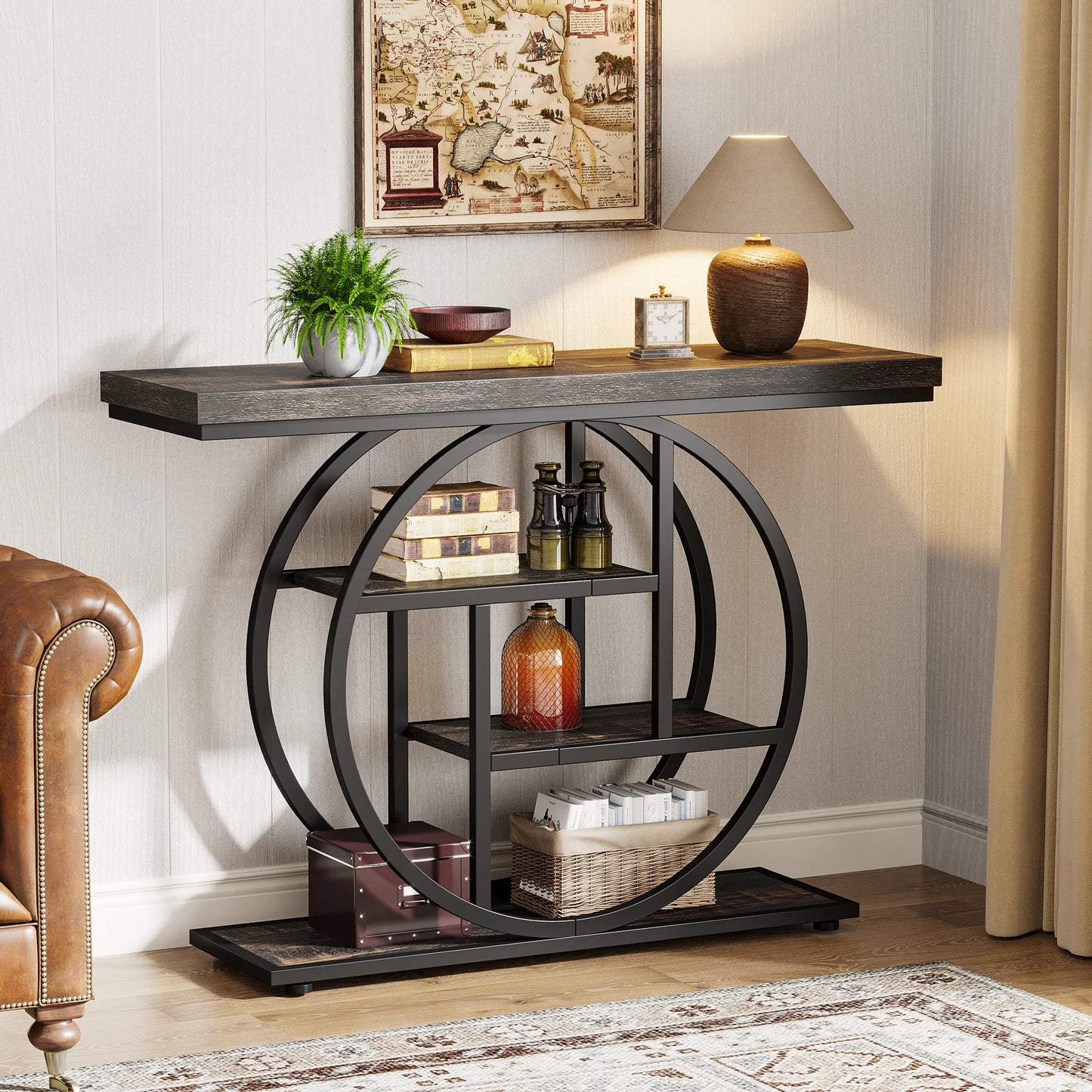 Tribesigns 41 Inch Console Table Four Tier Storage For Entryway