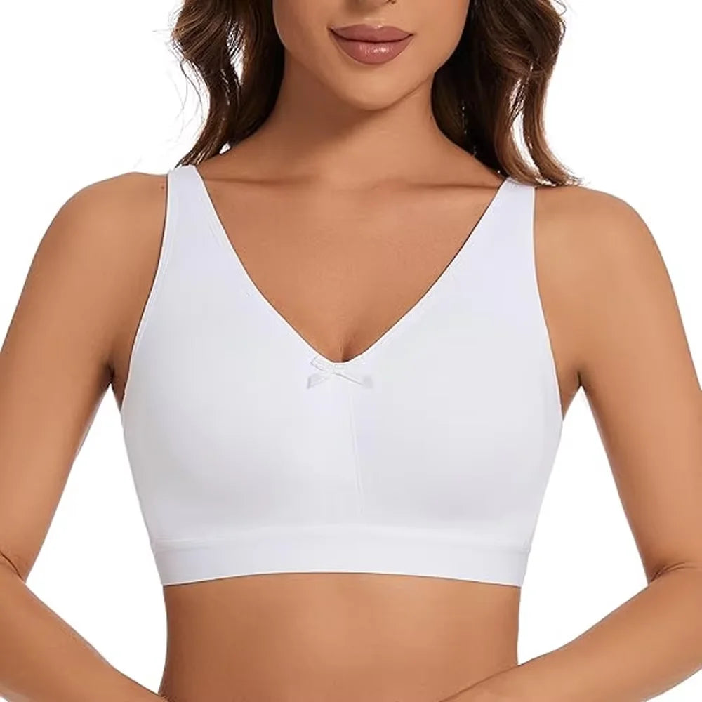 Sheroine Women Wirefree Cotton Bra For Full Coverage Comfort