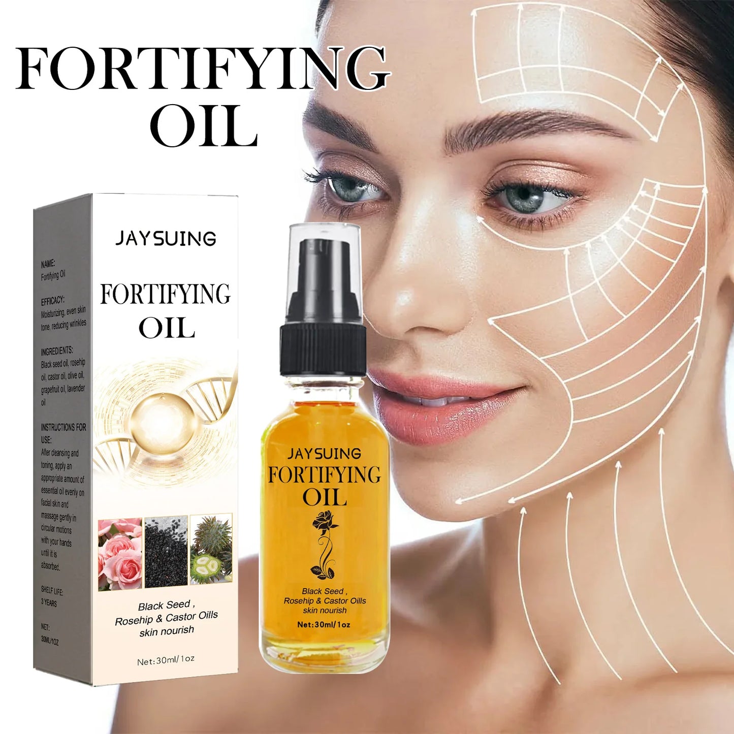 Rosehip Castor Oil With Black Seed For Skin Nourish Firming