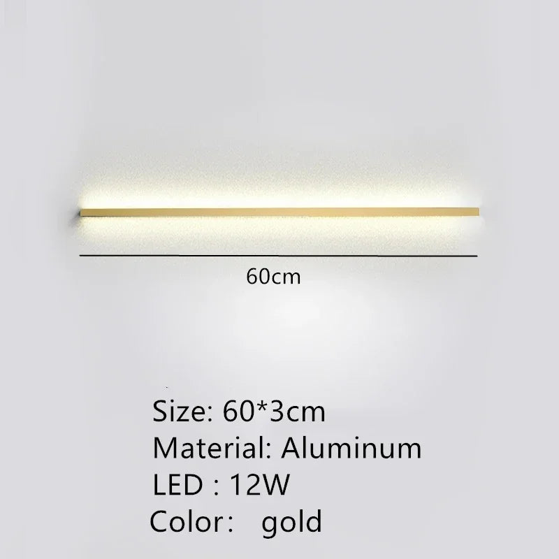 Long Wall Bedside Lamp With Dimming For Bedroom Ambiance
