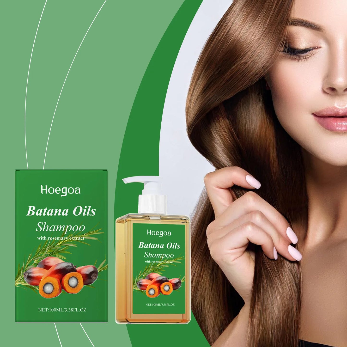 HOEGOA Organic Batana Oil Shampoo For Scalp Nourishing Hair Care