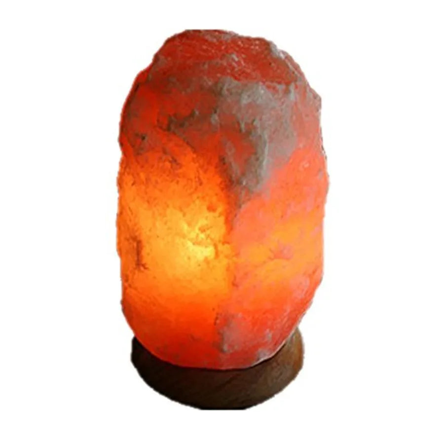 Himalayan Salt Lamp With Wooden Base And On Off Cord