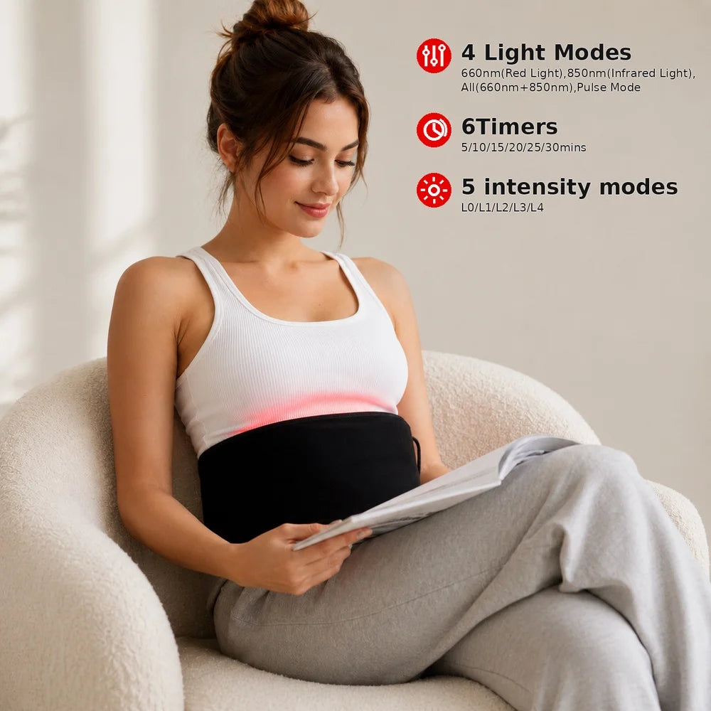 Red Light Therapy Belt 660nm 850nm Near Infrared for Body