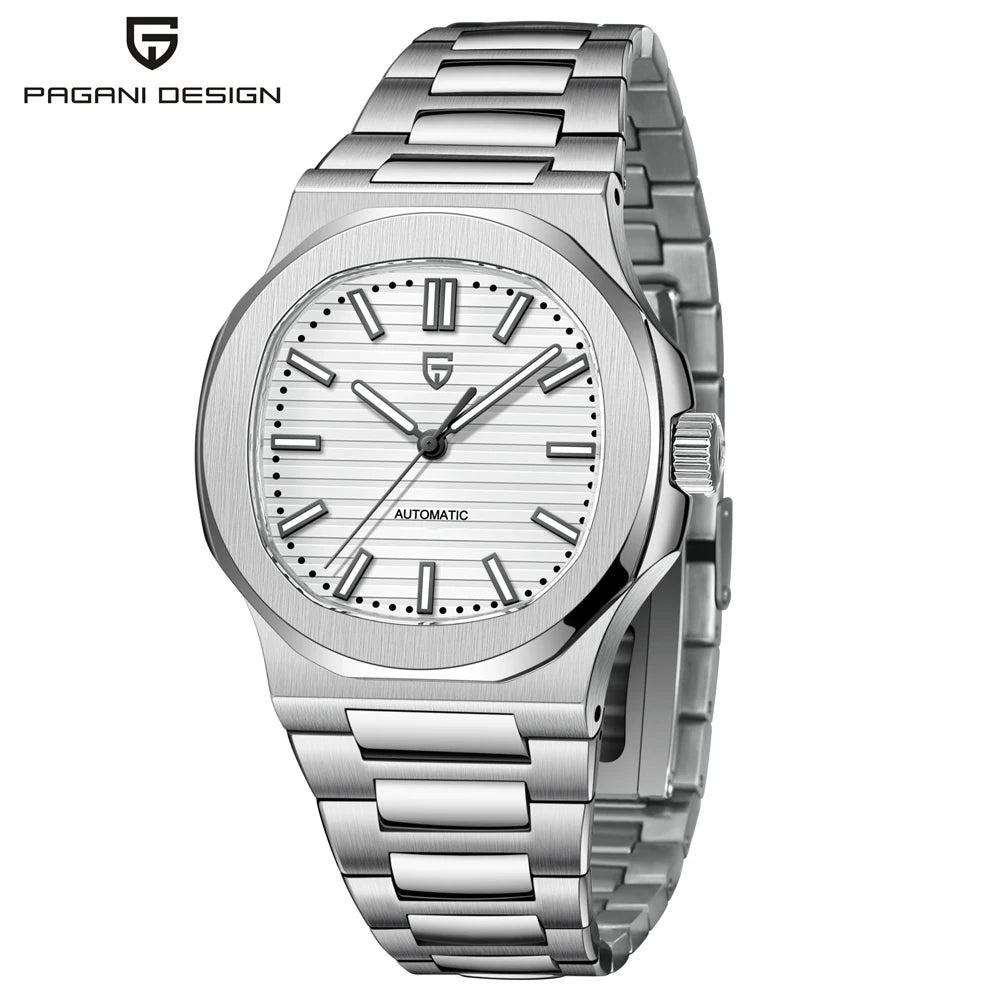 Pagani Design 40mm Mens Luxury Automatic Stainless Steel Watch
