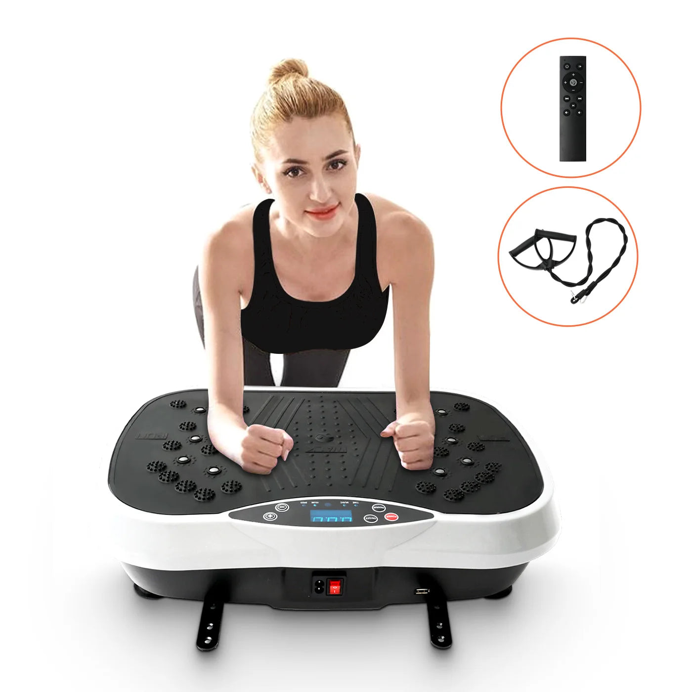 Vibration Plate Exercise Machine for Fat Burning Full Body Home Workout Portable
