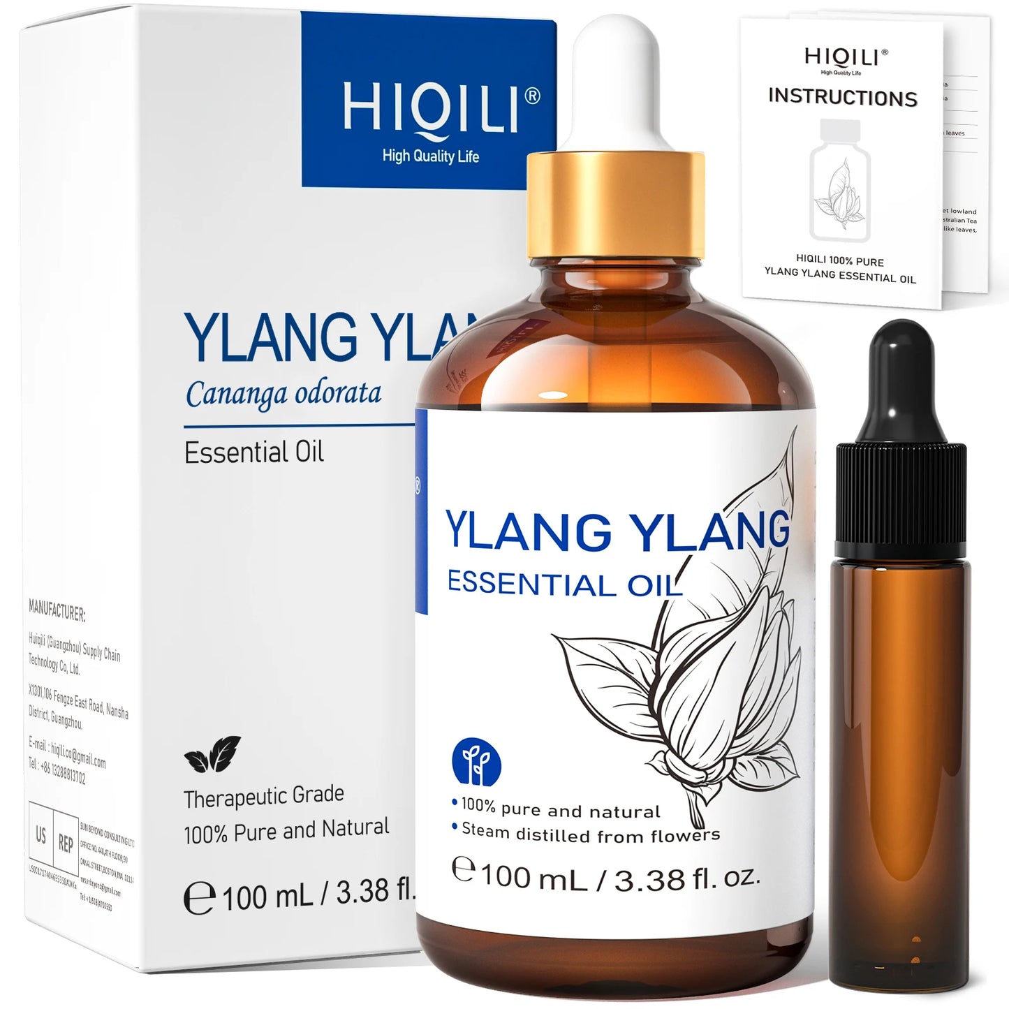 Hiqili Grapefruit Essential Oil 100ml Pure For Skin Care