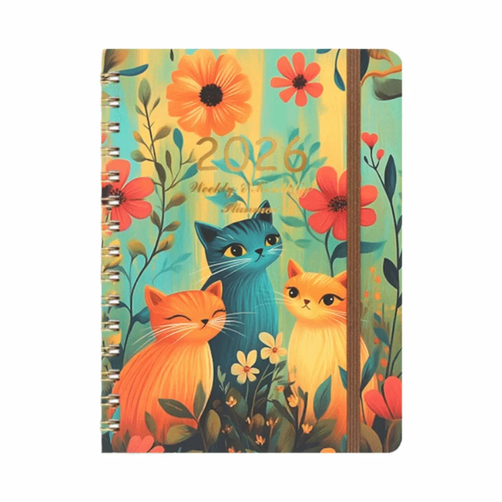 Weekly And Monthly Academic Planner With Tabs And Coil Binding