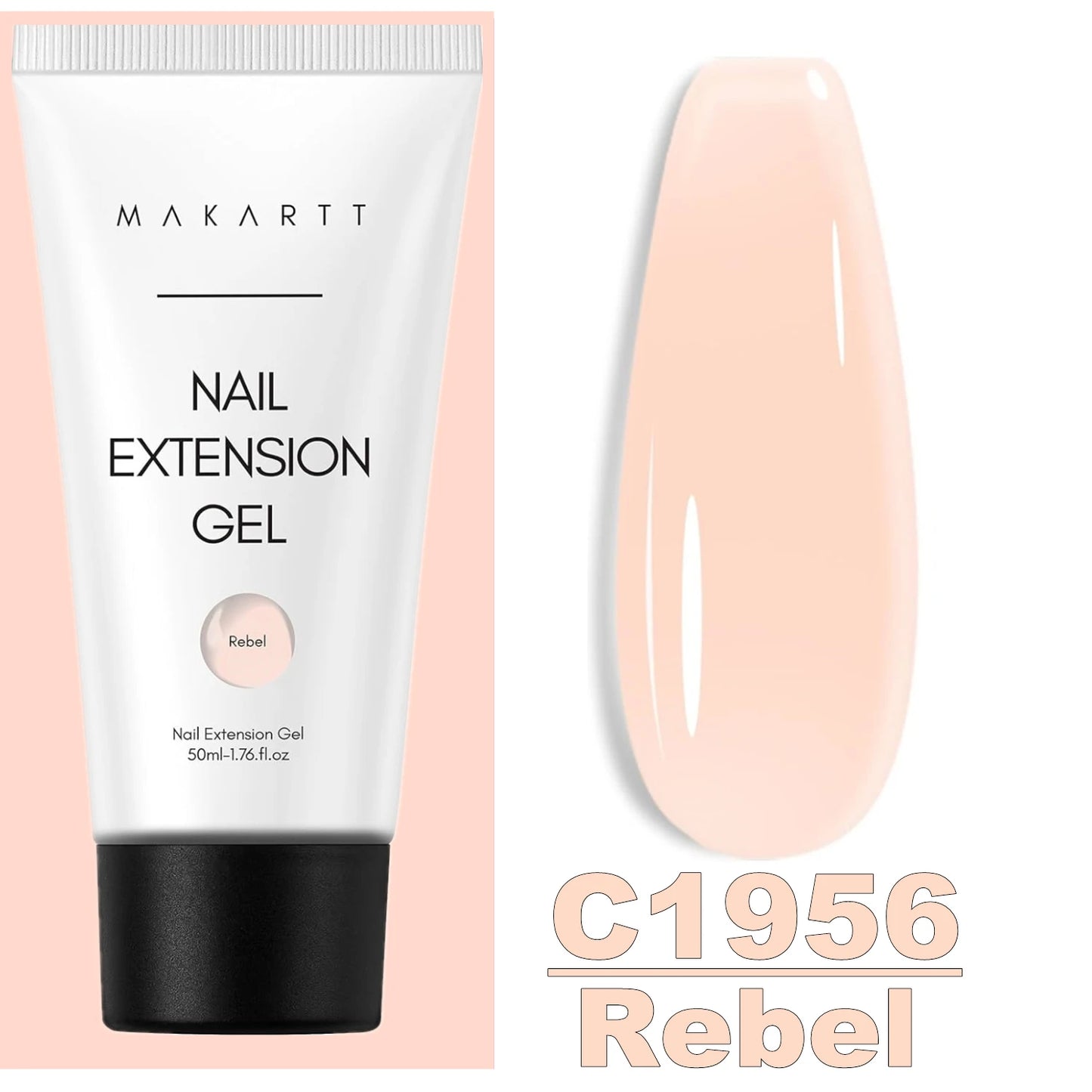 Makartt Poly Nail Extension Gel Clear Pink Builder For Beginners