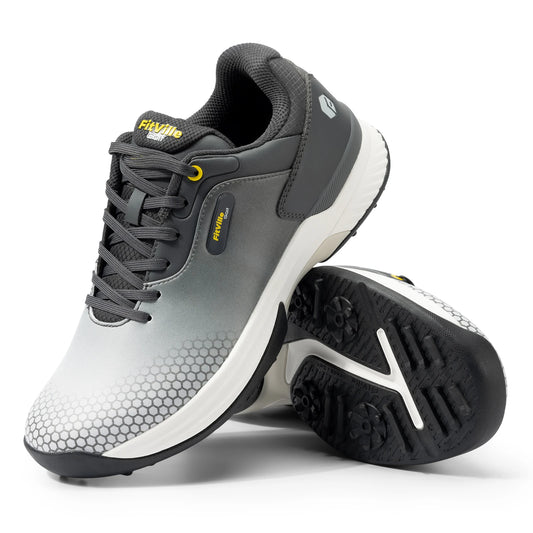 FitVille Wide Mens Golf Shoes Pickleball Non Slip Comfort For Sports