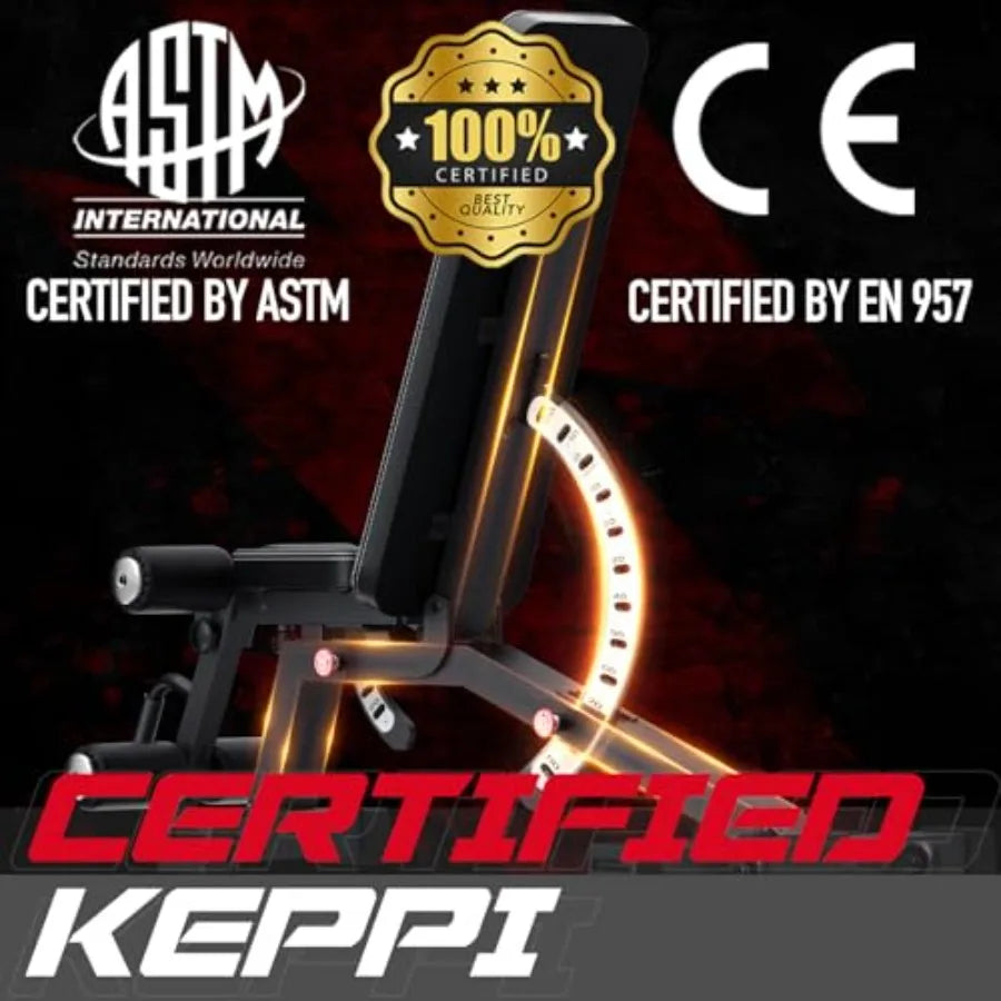 Bench1000 PRO Adjustable Weight Bench For Home Gym Strength Training