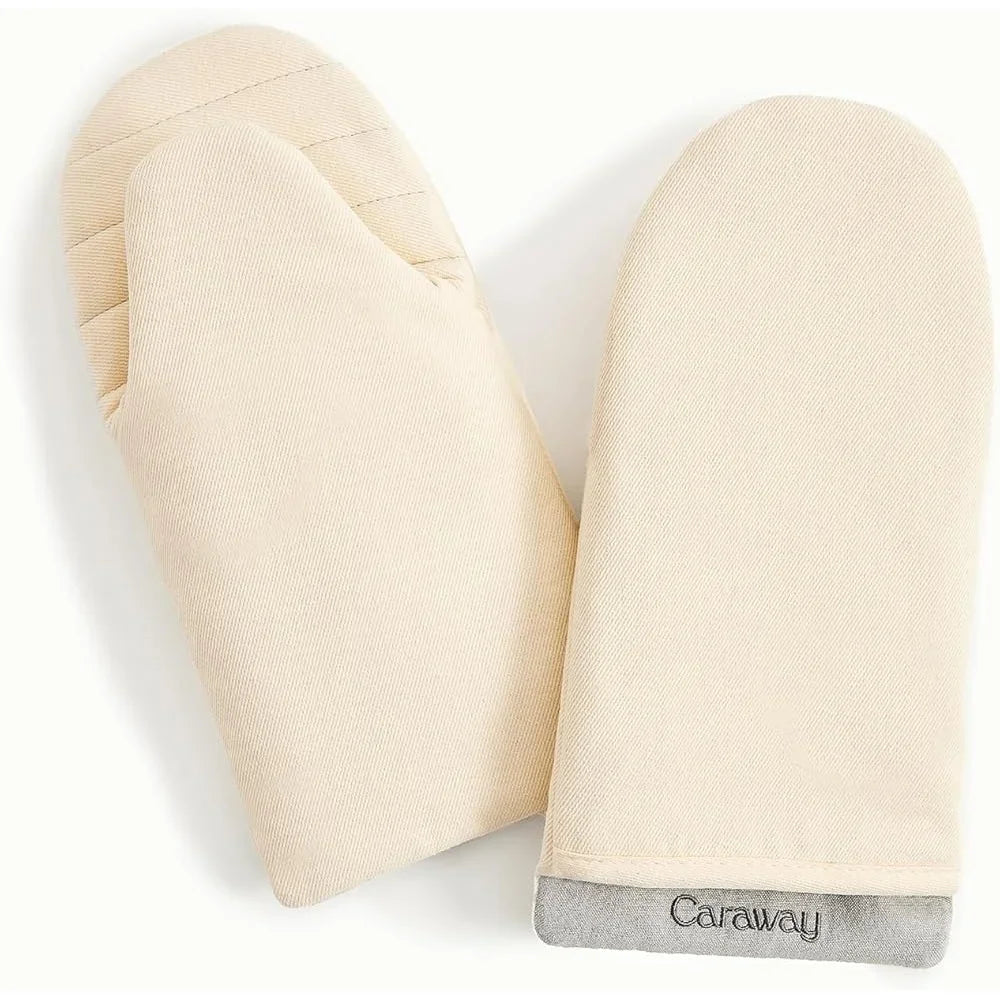 Organic Cotton Oven Mitts Set Of 2 Stain Resistant