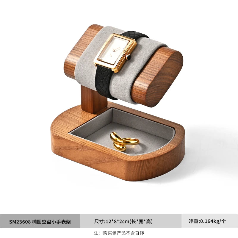 Oirlv Wooden Watch Display Stand Jewelry Organizer Rack