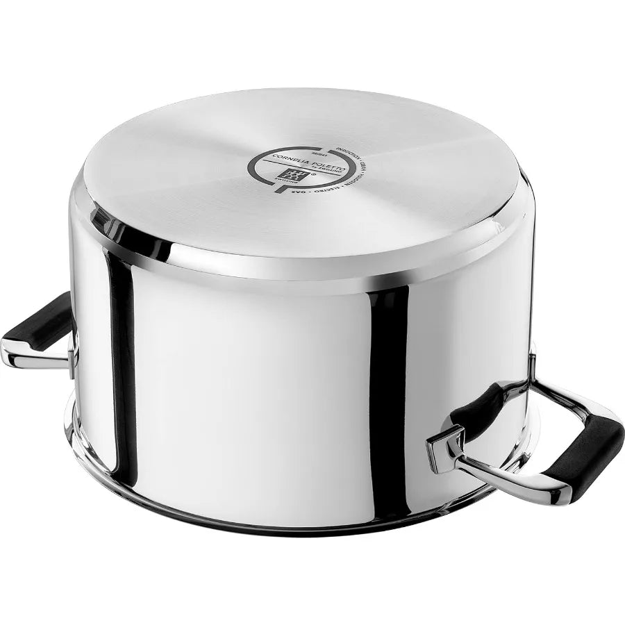 Cornelia Poletto Five Piece Stainless Steel Induction Saucepan Set