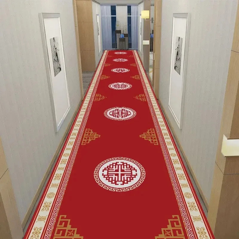 America European Long Corridor Rug Non Slip Hallway Carpet