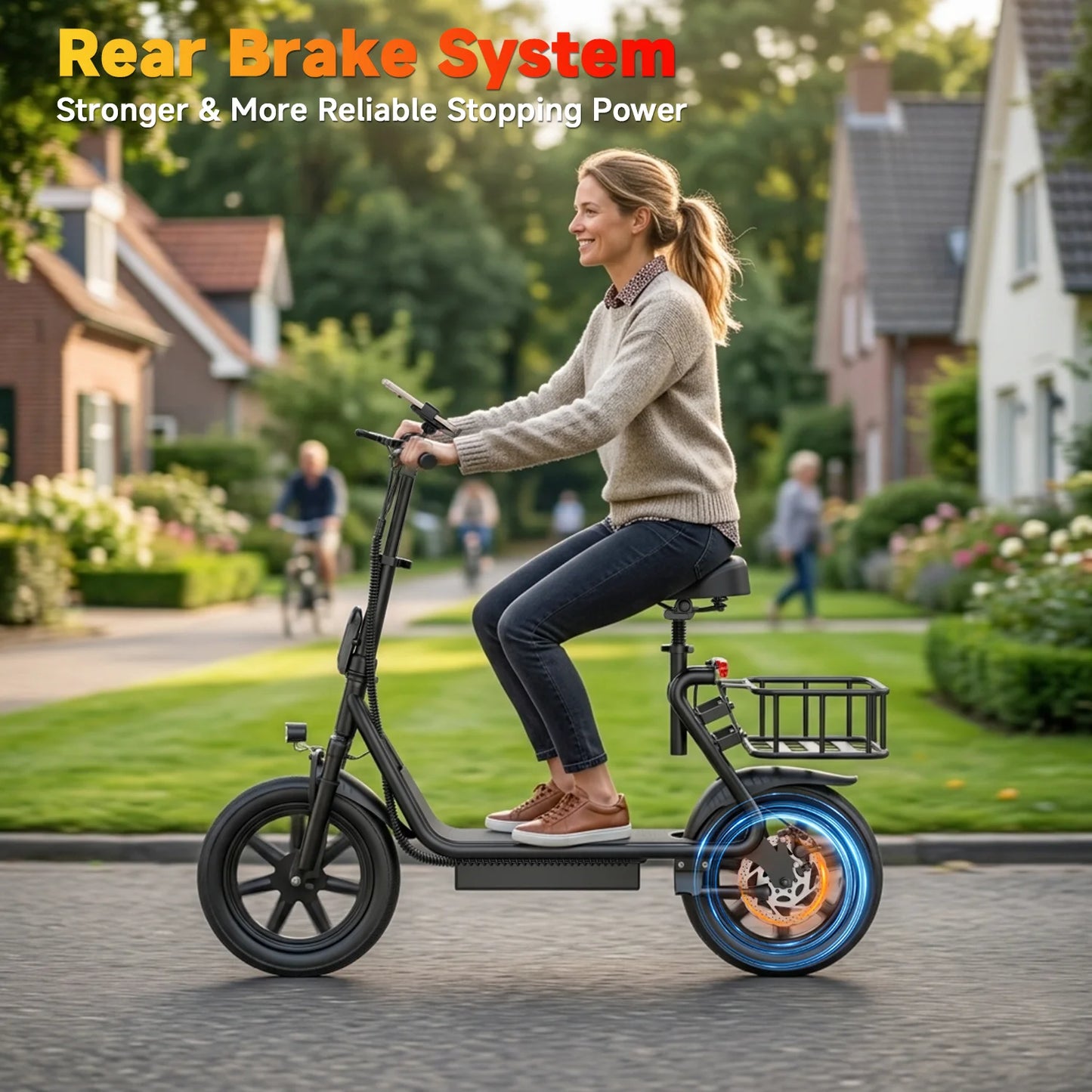 Electric Scooter For Adults With Dual Suspension 28 Mile Range