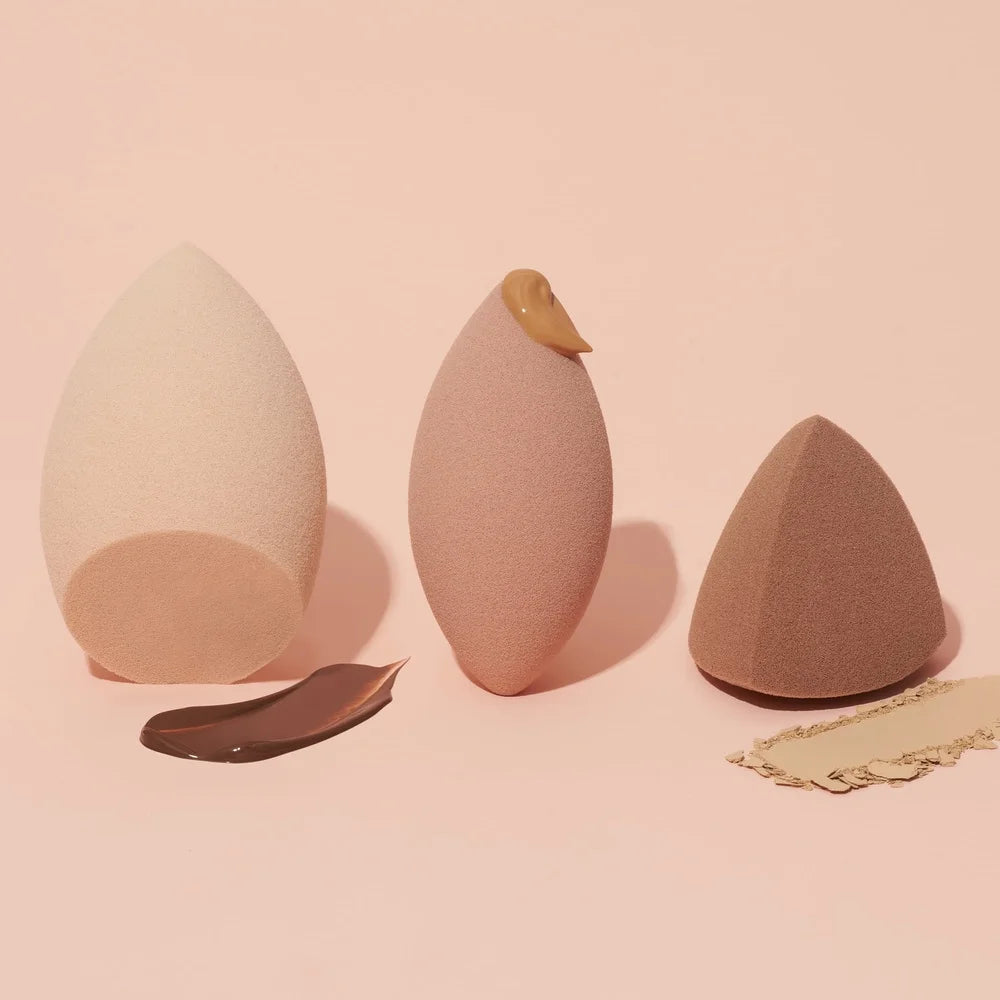 Total Sponge Set Multiuse Makeup Blender Sponges Liquid Powder Cream Application Streak-Free Finish Vegan Cruelty-Free Durable