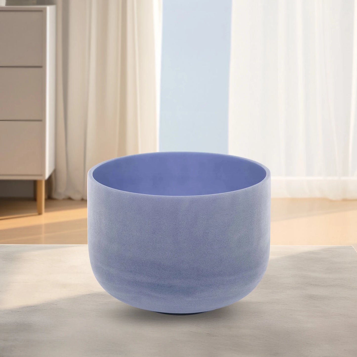 Free Shipping Hye-eun 14inch B 243hz Gemstone  Frosted Quartz Crystal Singing Bowl for Yoga Sound Bath Healing Meditation