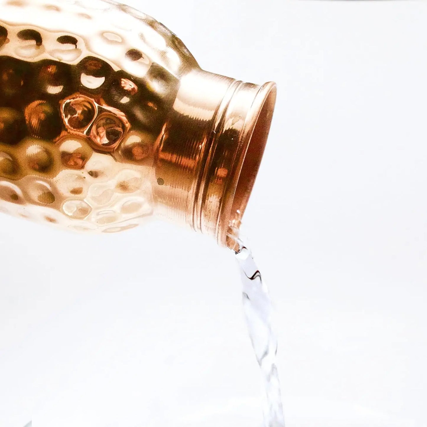 Hammered Copper Water Bottle Pure Copper Vessel Ayurvedic Leak Proof