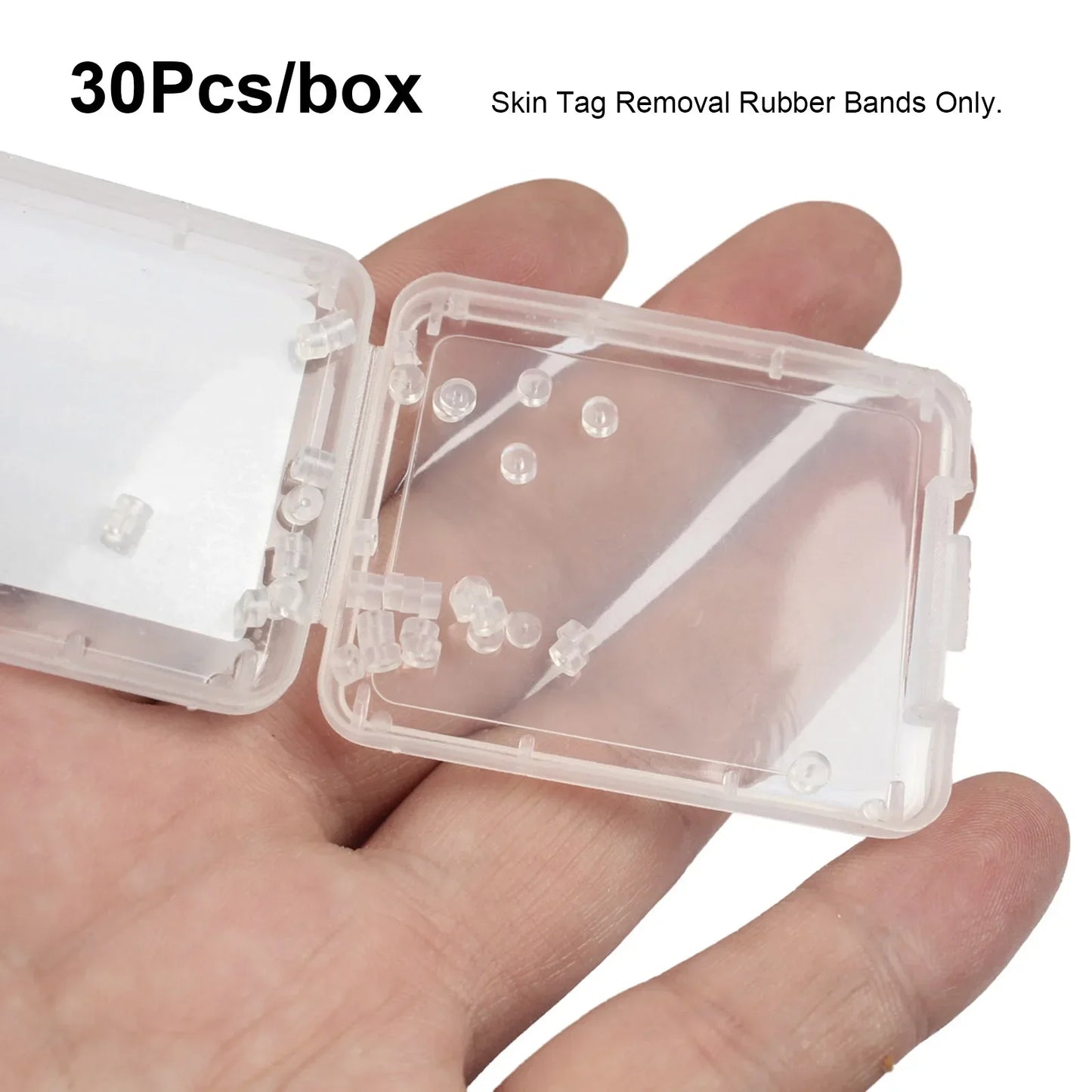 30Pcs Skin Tag Removal Rubber Bands Micro Band Non Toxic Mole Wart Micro Refill Band Skin Tag Removal Bands Skin Care Tools 2026