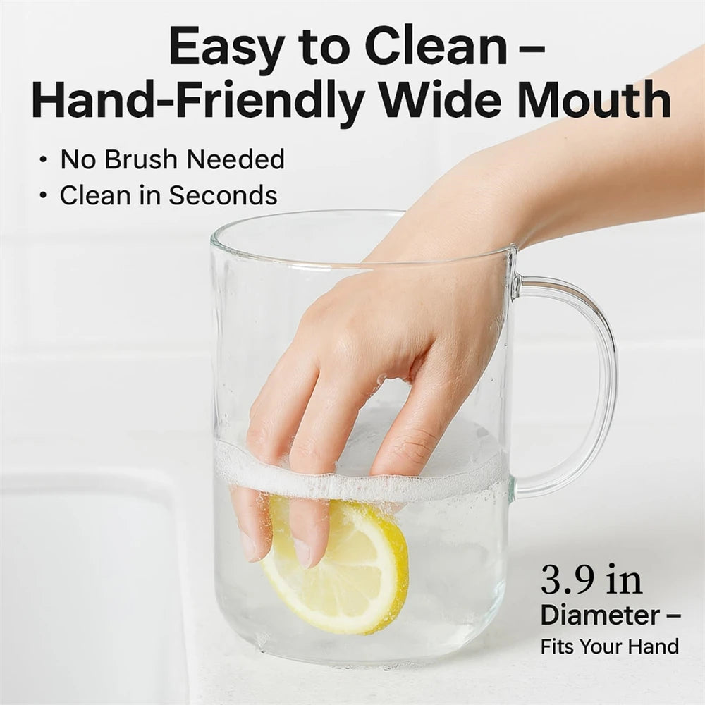 Glass Tumbler With Lid And Straw For Hot And Cold Drinks