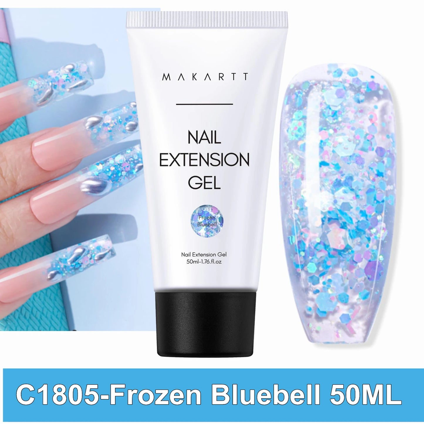Makartt Poly Extension Nail Gel 50ml Acrygel Hard Gel Nails
